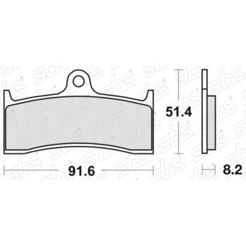 Plaquettes de frein 676 HF SBS