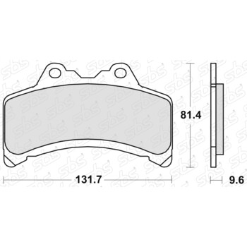 Plaquettes de frein 682 HF SBS
