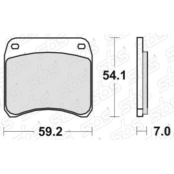 Plaquettes de frein 698 HF SBS