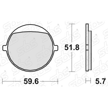 Plaquettes de frein 699 HF SBS