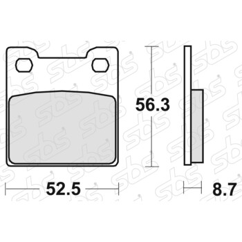 Plaquettes de frein 701 LS SBS
