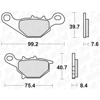 Plaquettes de frein 702 RSI SBS