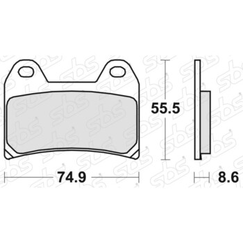 Plaquettes de frein 706 SP SBS