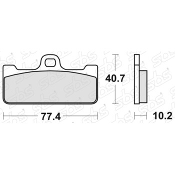 Plaquettes de frein 711 DC SBS