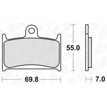 Plaquettes de frein 714 HF SBS