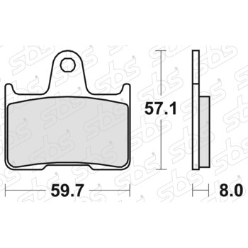 Plaquettes de frein 715 LS SBS