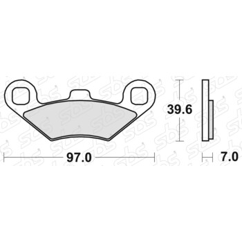 Plaquettes de frein 716 RSI SBS