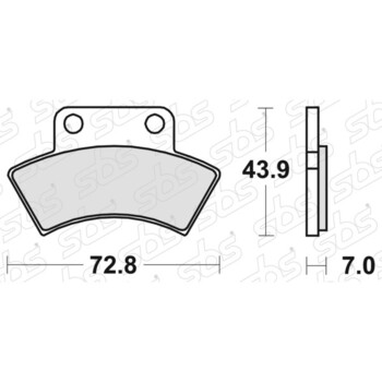 Plaquettes de frein 717 ATS SBS