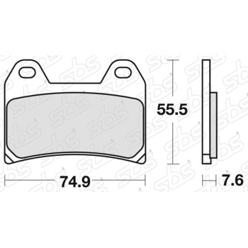 Plaquettes de frein 727 HS SBS