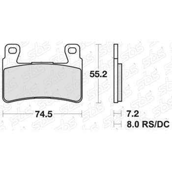 Plaquettes de frein 734 SP SBS