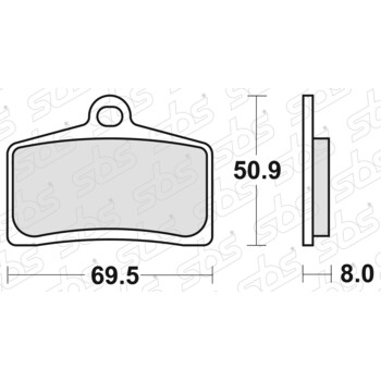 Plaquettes de frein 739 H.HS SBS