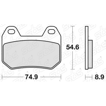 Plaquettes de frein 746 HF SBS