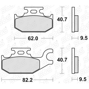 Plaquettes de frein 754 SI SBS