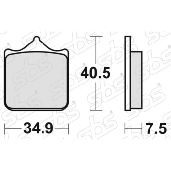 Plaquettes de frein 762 DC SBS