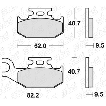 Plaquettes de frein 767 SI SBS