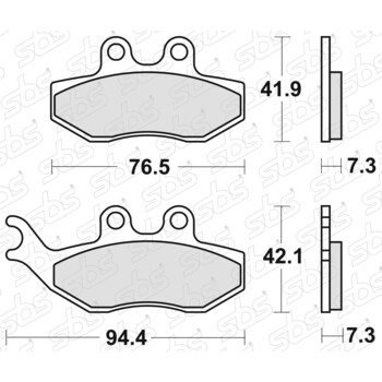 Plaquettes de frein 774 HF SBS