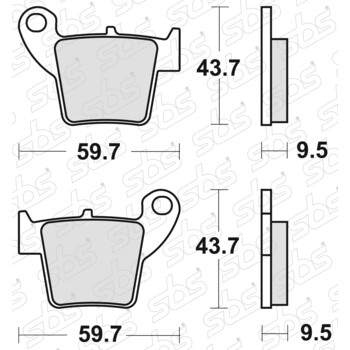 Plaquettes de frein 777 SI SBS