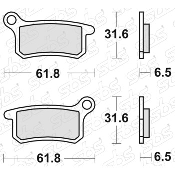 Plaquettes de frein 783 SI SBS