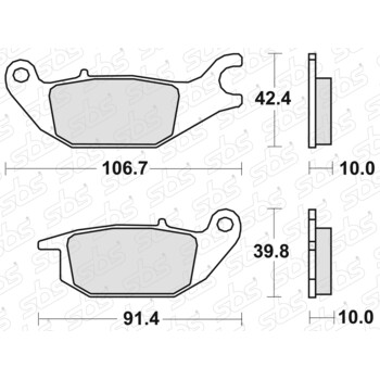 Plaquettes de frein 784 HF SBS