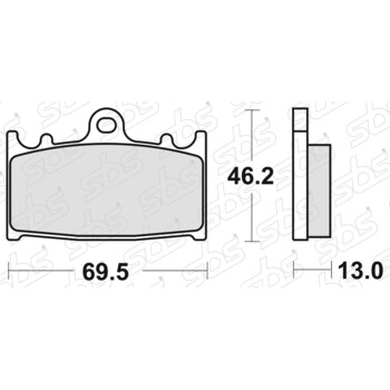 Plaquettes de frein 789 LS SBS