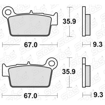 Plaquettes de frein 790 RSI SBS