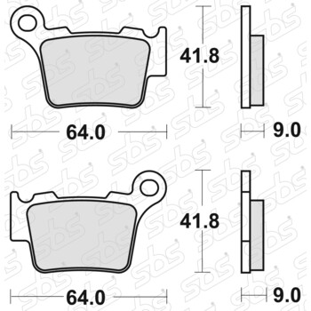 Plaquettes de frein 791 SI SBS