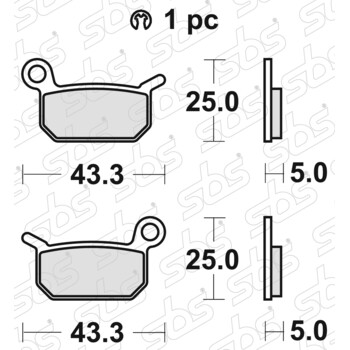 Plaquettes de frein 794 SI SBS