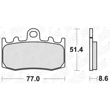 Plaquettes de frein 796 SP SBS