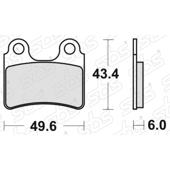 Plaquettes de frein 802 HF SBS