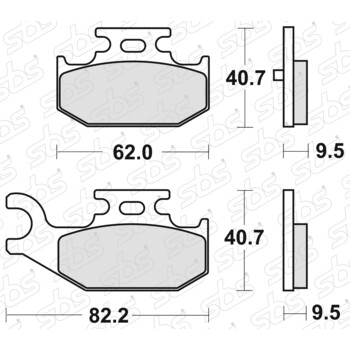 Plaquettes de frein 816 SI SBS