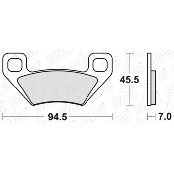 Plaquettes de frein 822 ATS SBS