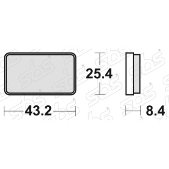 Plaquettes de frein 827 ATS SBS