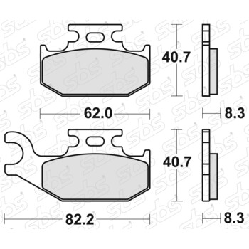 Plaquettes de frein 836 SI SBS