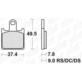 Plaquettes de frein 838 HS SBS