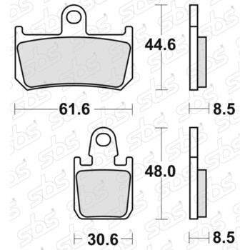 Plaquettes de frein 839 HS SBS