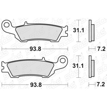Plaquettes de frein 840 SI SBS