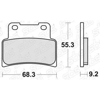 Plaquettes de frein 844 HF SBS