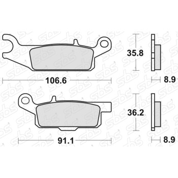 Plaquettes de frein 851 SI SBS