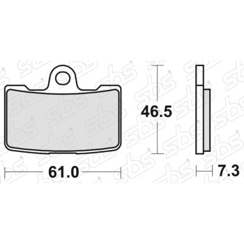 Plaquettes de frein 856 RS SBS