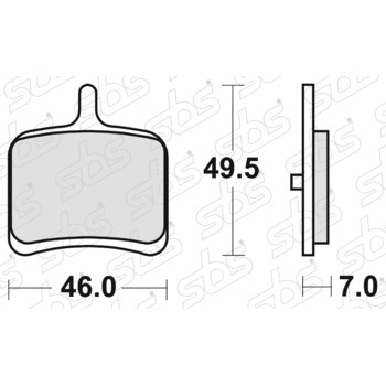 Plaquettes de frein 857 H.LS SBS