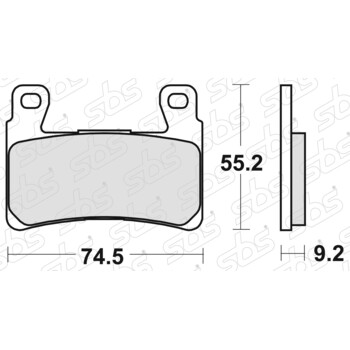 Plaquettes de frein 860 H.HS SBS