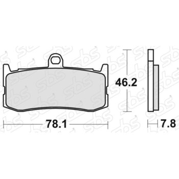 Plaquettes de frein 864 HS SBS
