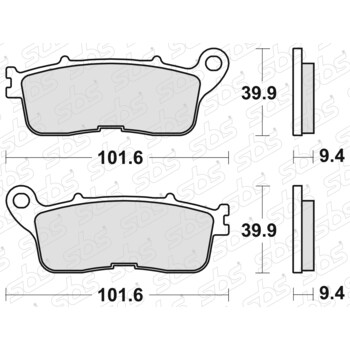 Plaquettes de frein 892 LS SBS