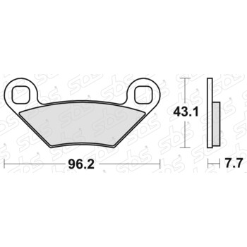 Plaquettes de frein 899 RSI SBS