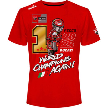 T-shirt World Champion Bagnaia série limitée ducati