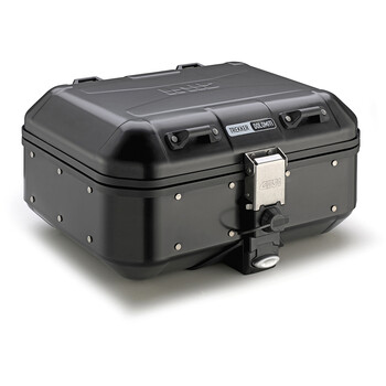 Top Box Moto coffres à Bagages de Moto Coffre arrière pour Moto cyclomoteur  Coque arrière 45L 57L Noir/Argent étanche/argent/45L/argent/57L Decoration