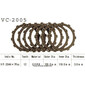 Disques garnis d'embrayage Cross VC2005