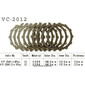 Disques garnis d'embrayage VC2012
