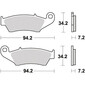 Plaquettes de frein S1098NR