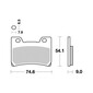 Plaquettes de frein S1048N